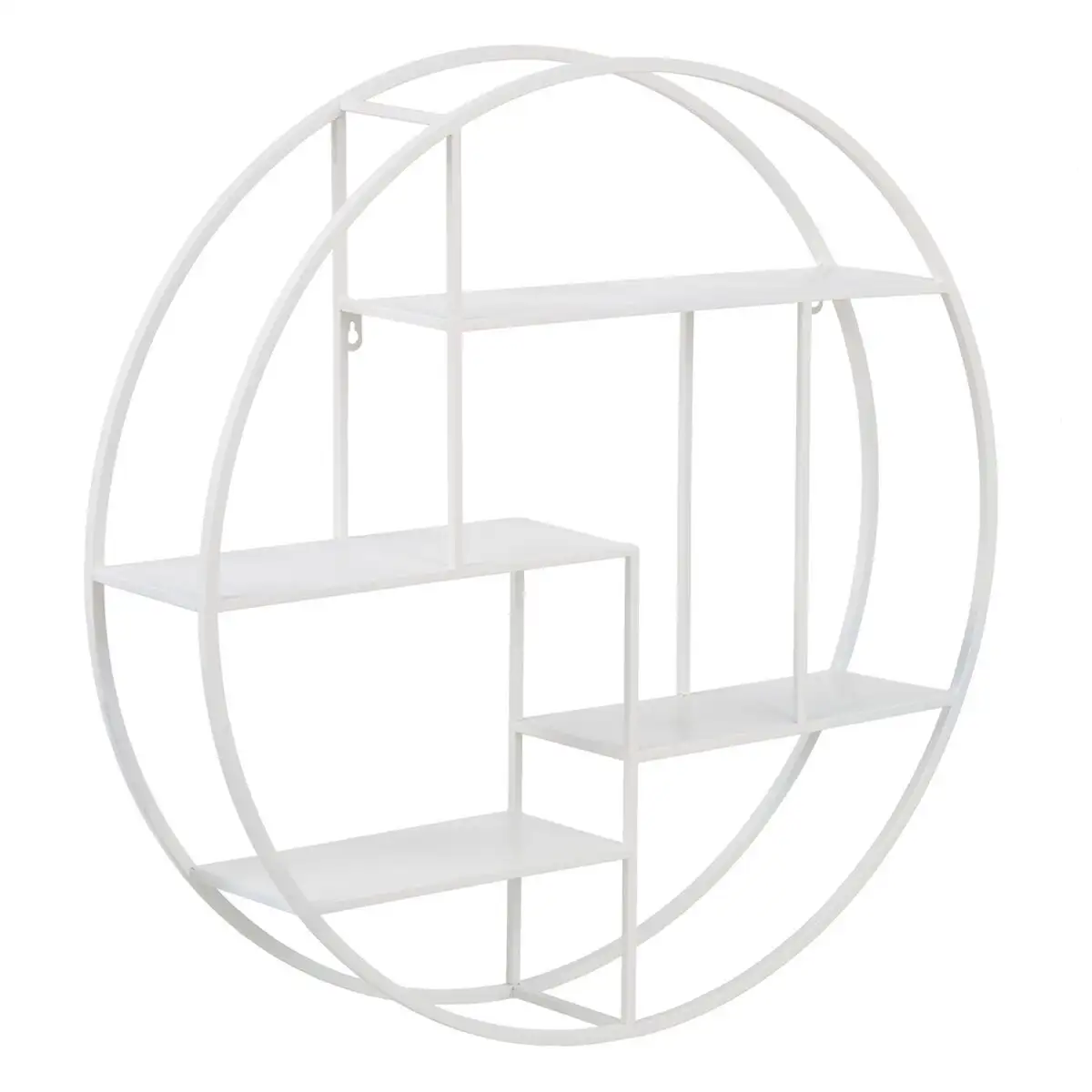 Etagere blanc metal fer 70 x 15 x 70 cm_6370. DIAYTAR SENEGAL - Où l'Élégance Rencontré l'Accessibilité. Parcourez notre catalogue et trouvez des produits qui apportent une touche de sophistication à votre vie quotidienne sans compromettre votre budget.