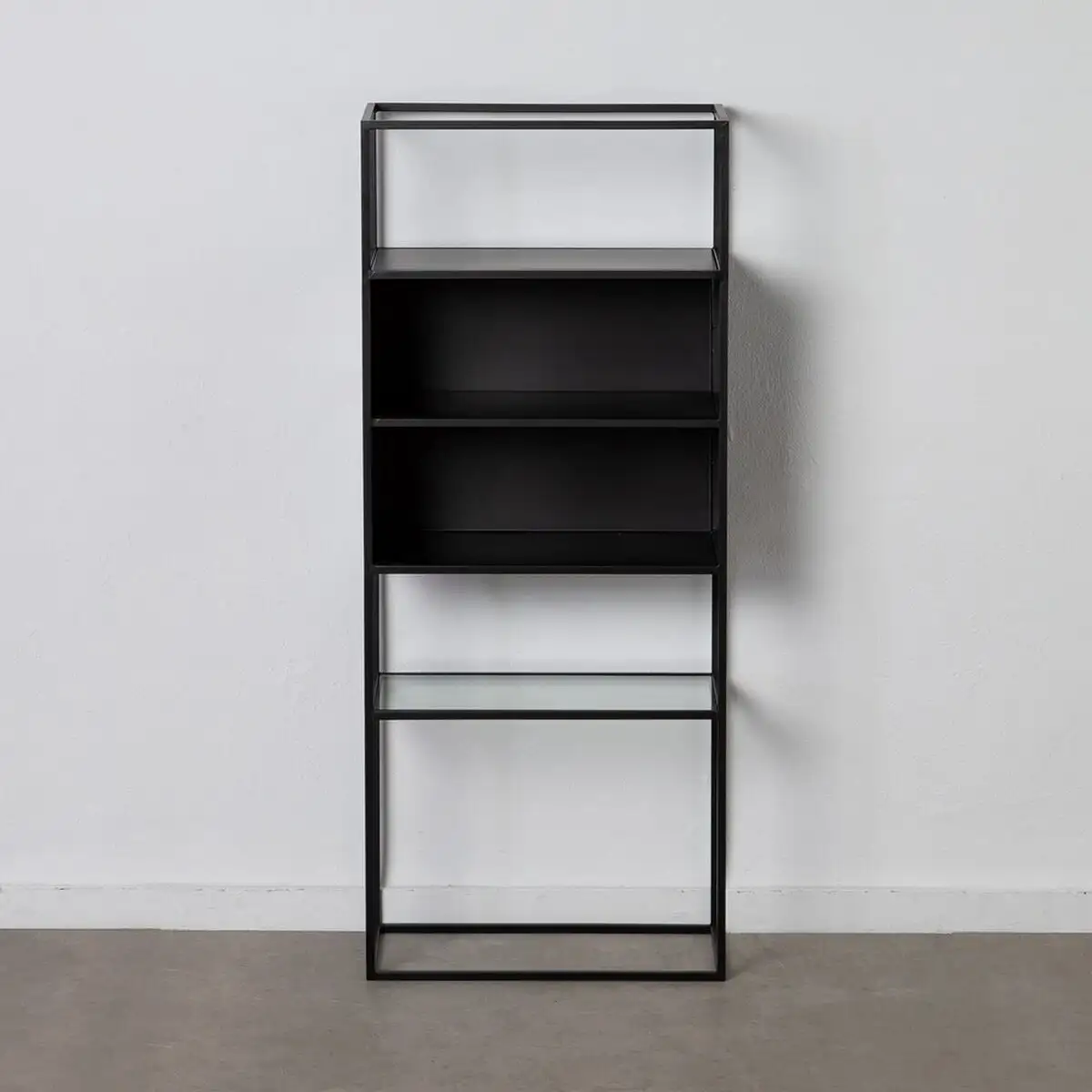 Etagere brick 55 x 30 x 132 cm verre noir metal_9475. Découvrez DIAYTAR SENEGAL - Votre Destination de Shopping Inspirée. Naviguez à travers nos offres variées et trouvez des articles qui reflètent votre personnalité et vos goûts.