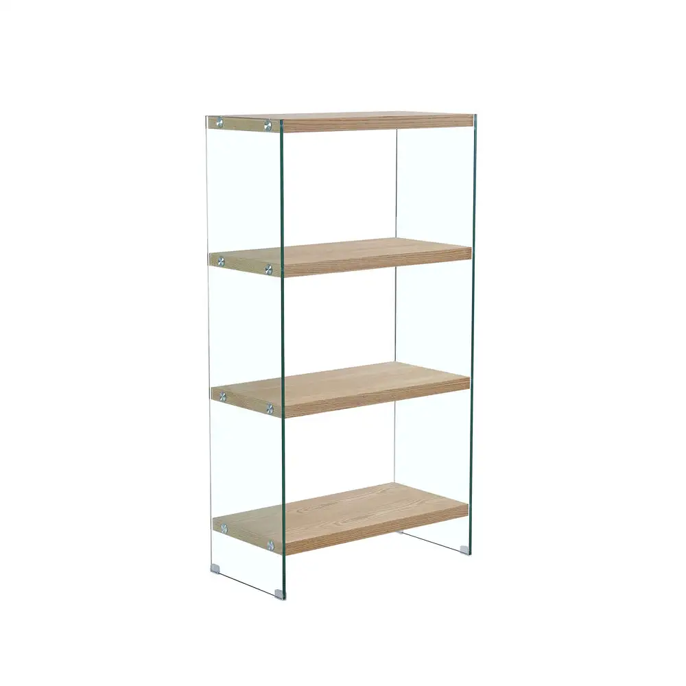 Etagere dkd home decor 80 x 40 x 150 cm verre marron clair bois mdf_9462. DIAYTAR SENEGAL - Votre Passage vers le Raffinement. Plongez dans notre univers de produits exquis et choisissez des articles qui ajoutent une touche de sophistication à votre vie.