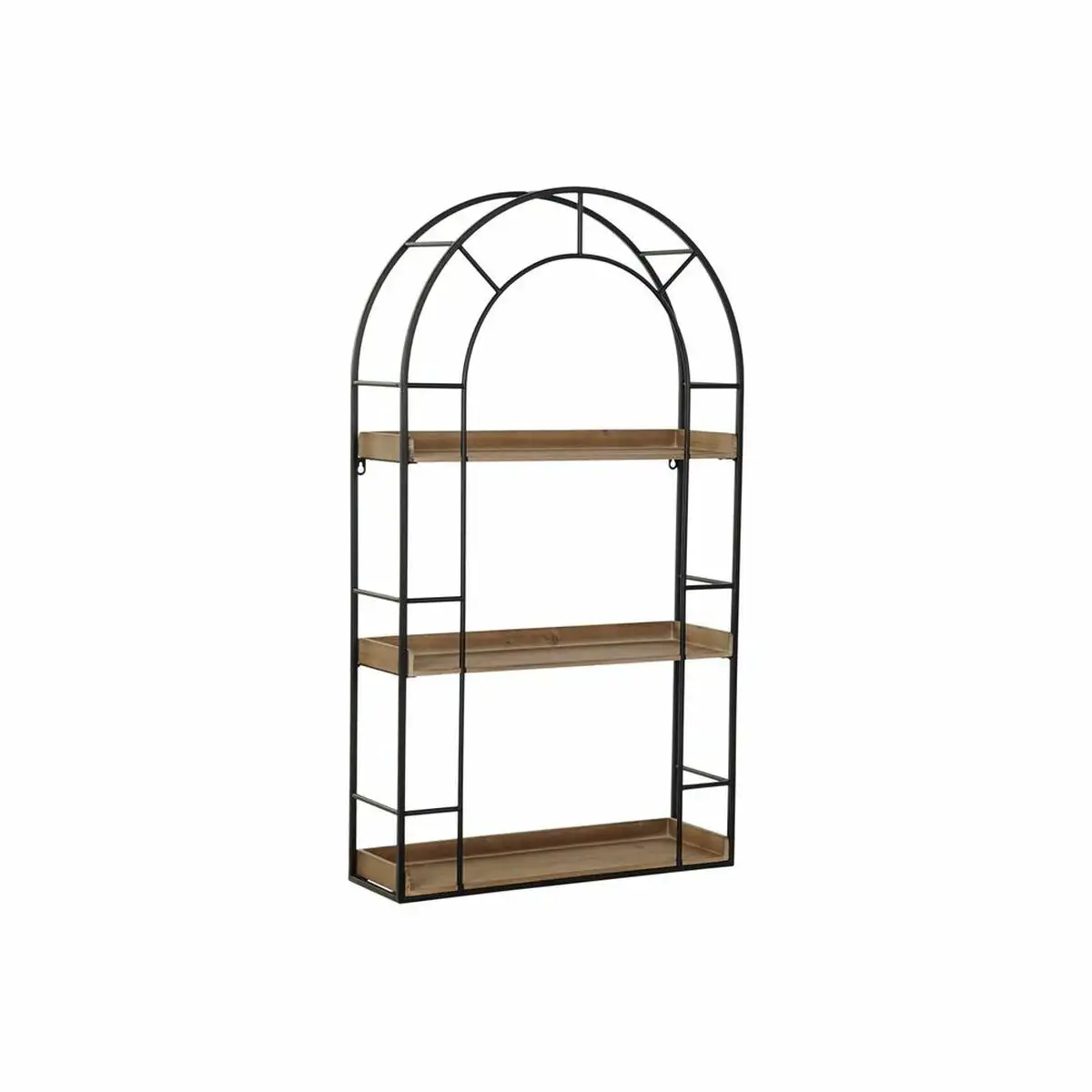 Etagere dkd home decor naturel noir metal bois 3 etageres 60 x 18 x 107 cm _8110. DIAYTAR SENEGAL - Votre Passage vers l'Élégance Accessible. Parcourez notre boutique en ligne pour trouver des produits qui vous permettent d'allier style et économies.