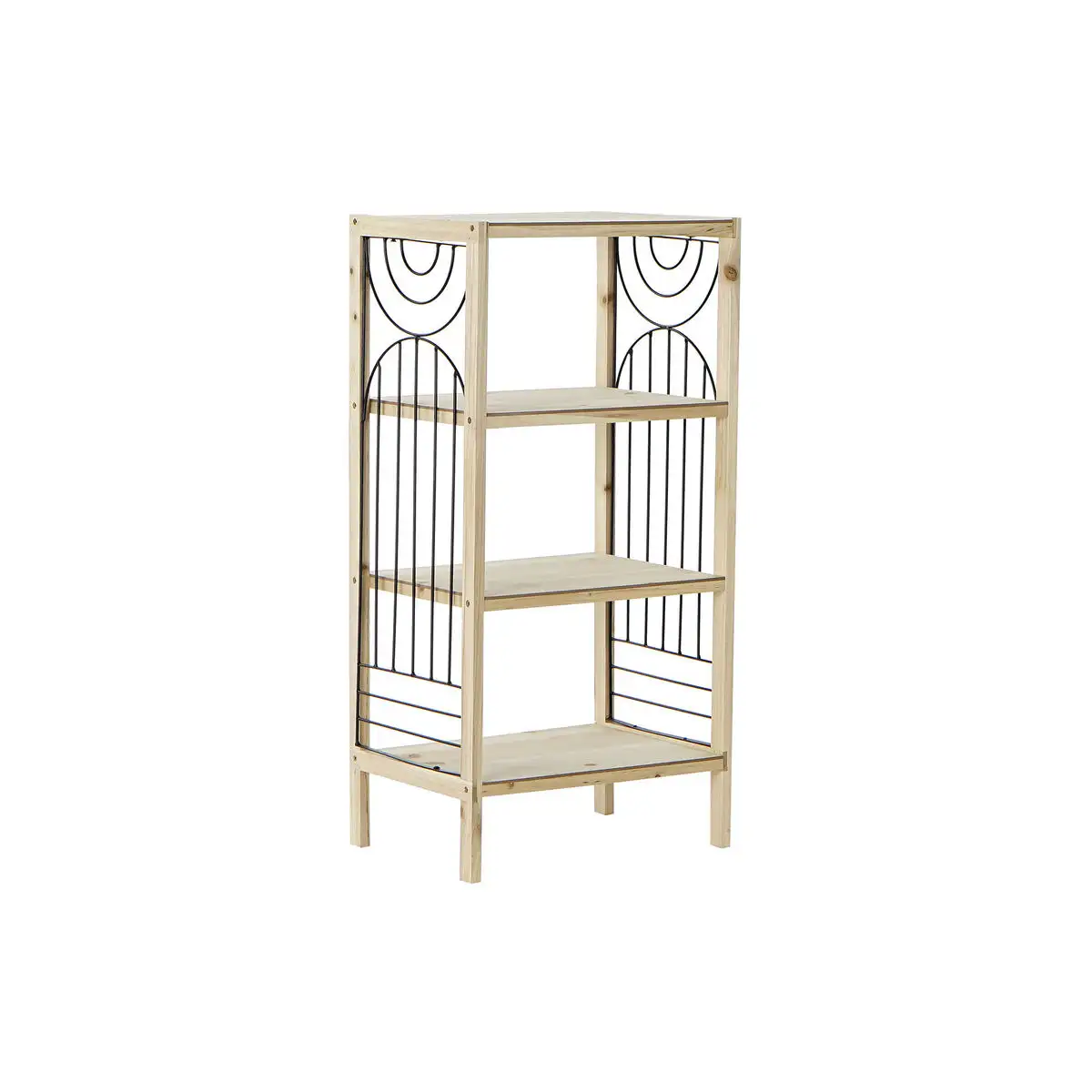 Etagere dkd home decor naturel noir metal bois 4 etageres 40 x 28 x 80 cm _6476. Bienvenue chez DIAYTAR SENEGAL - Où Votre Shopping Prend Vie. Découvrez notre univers et dénichez des trésors qui ajoutent de la couleur à votre quotidien.