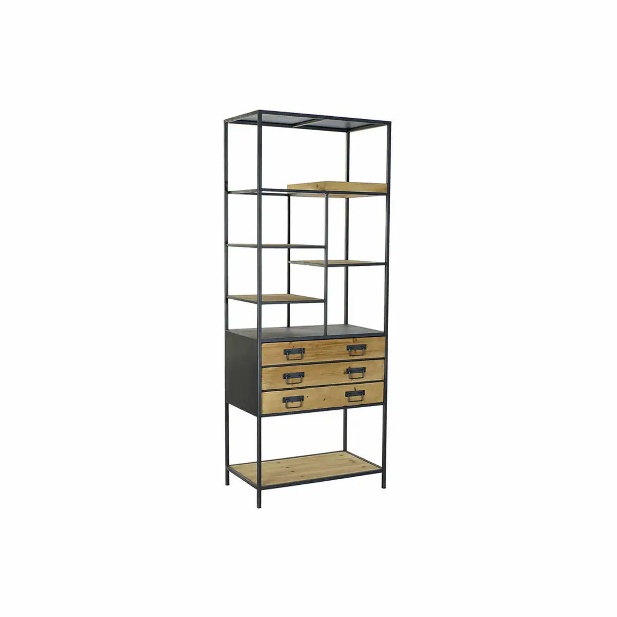 Etagere dkd home decor sapin noir metal marron clair 6 etageres 70 x 40 x 180 cm _2376. DIAYTAR SENEGAL - Votre Marché Virtuel au Sénégal. Parcourez notre boutique en ligne pour trouver des trésors cachés, des articles indispensables du quotidien aux joyaux artistiques.