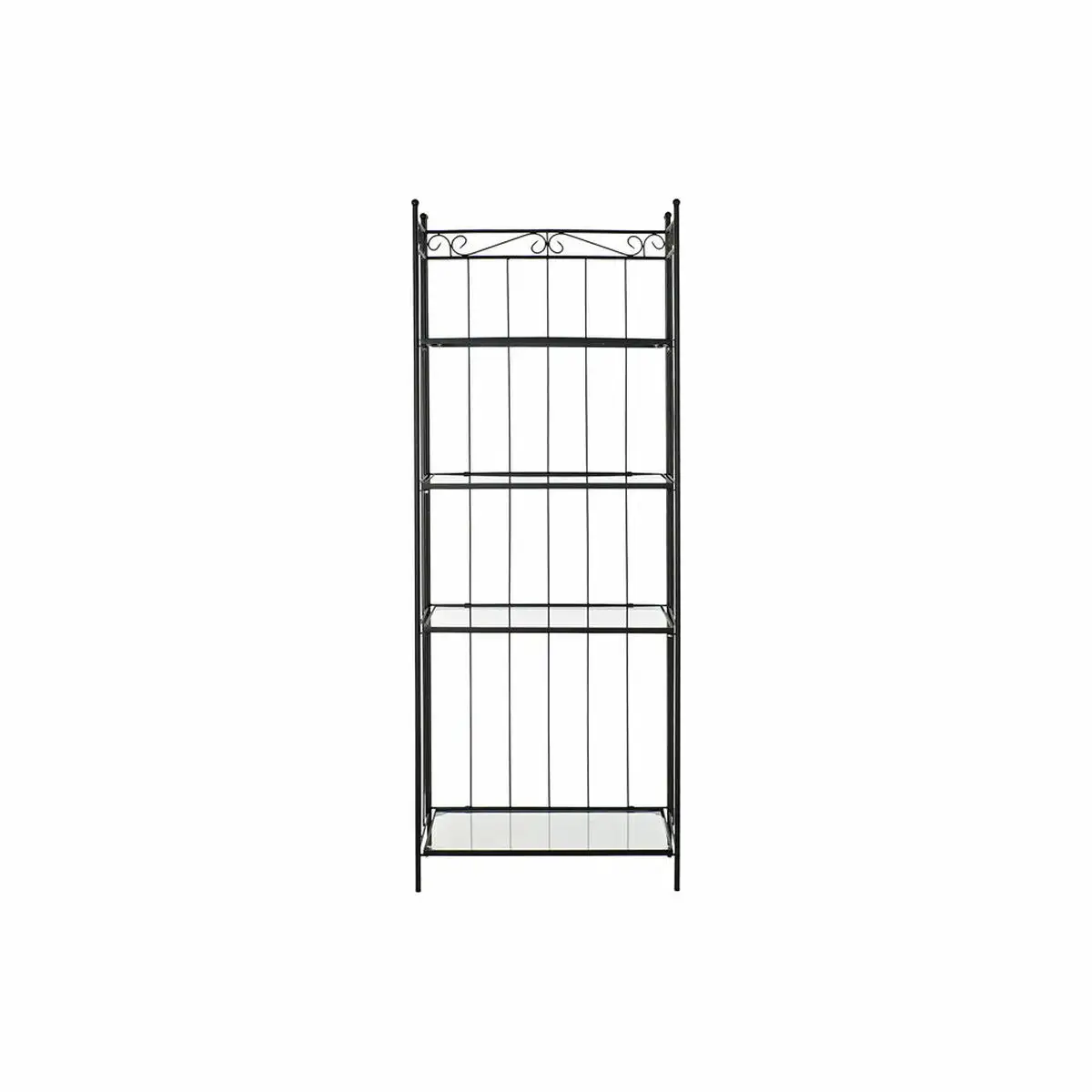 Etagere dkd home decor verre noir forge 4 etageres 65 x 35 x 170 cm _9382. DIAYTAR SENEGAL - Votre Destinée Shopping Personnalisée. Plongez dans notre boutique en ligne et créez votre propre expérience de shopping en choisissant parmi nos produits variés.