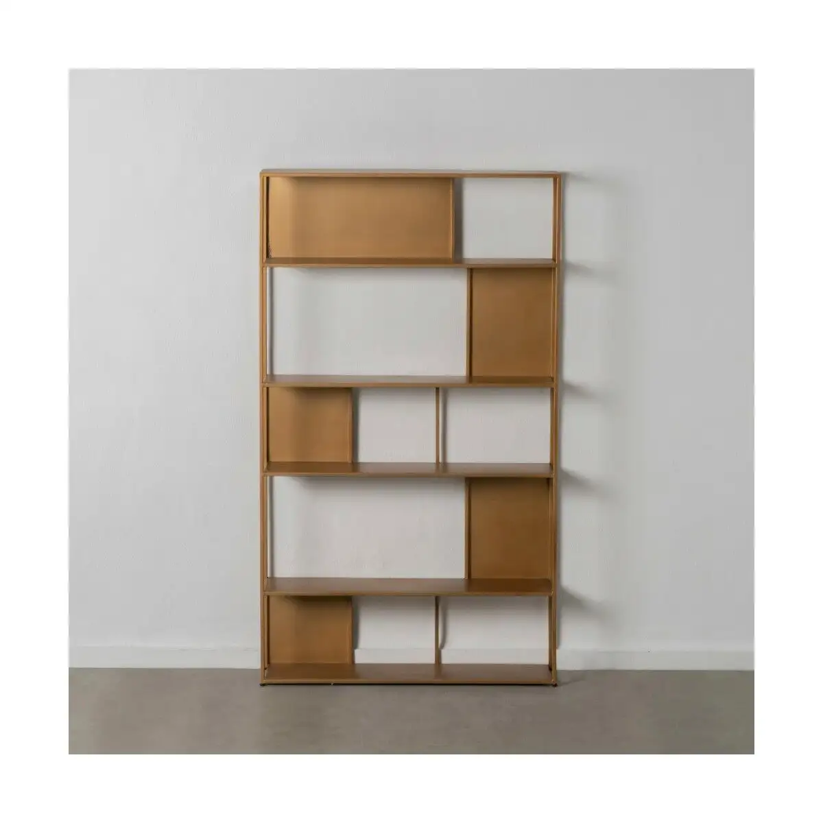 Etagere square 100 x 22 x 175 cm dore metal_4341. DIAYTAR SENEGAL - Votre Boutique en Ligne, Votre Identité. Naviguez à travers notre plateforme et choisissez des articles qui expriment qui vous êtes et ce que vous chérissez.