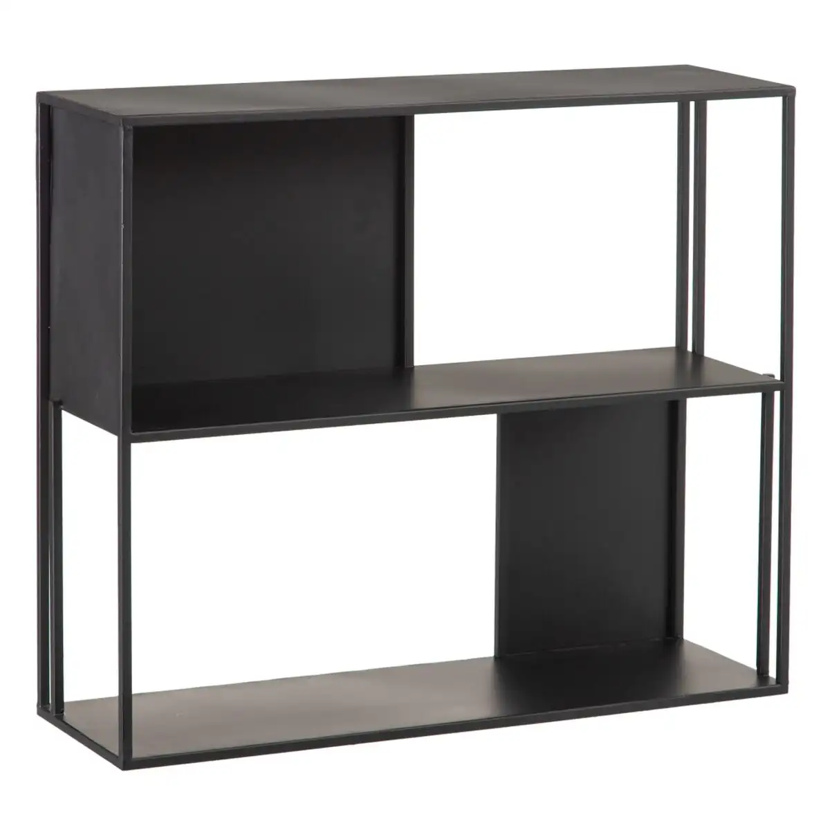 Etagere square 70 x 22 x 60 cm noir metal_7686. Bienvenue chez DIAYTAR SENEGAL - Où Votre Shopping Prend Vie. Découvrez notre univers et dénichez des trésors qui ajoutent de la couleur à votre quotidien.