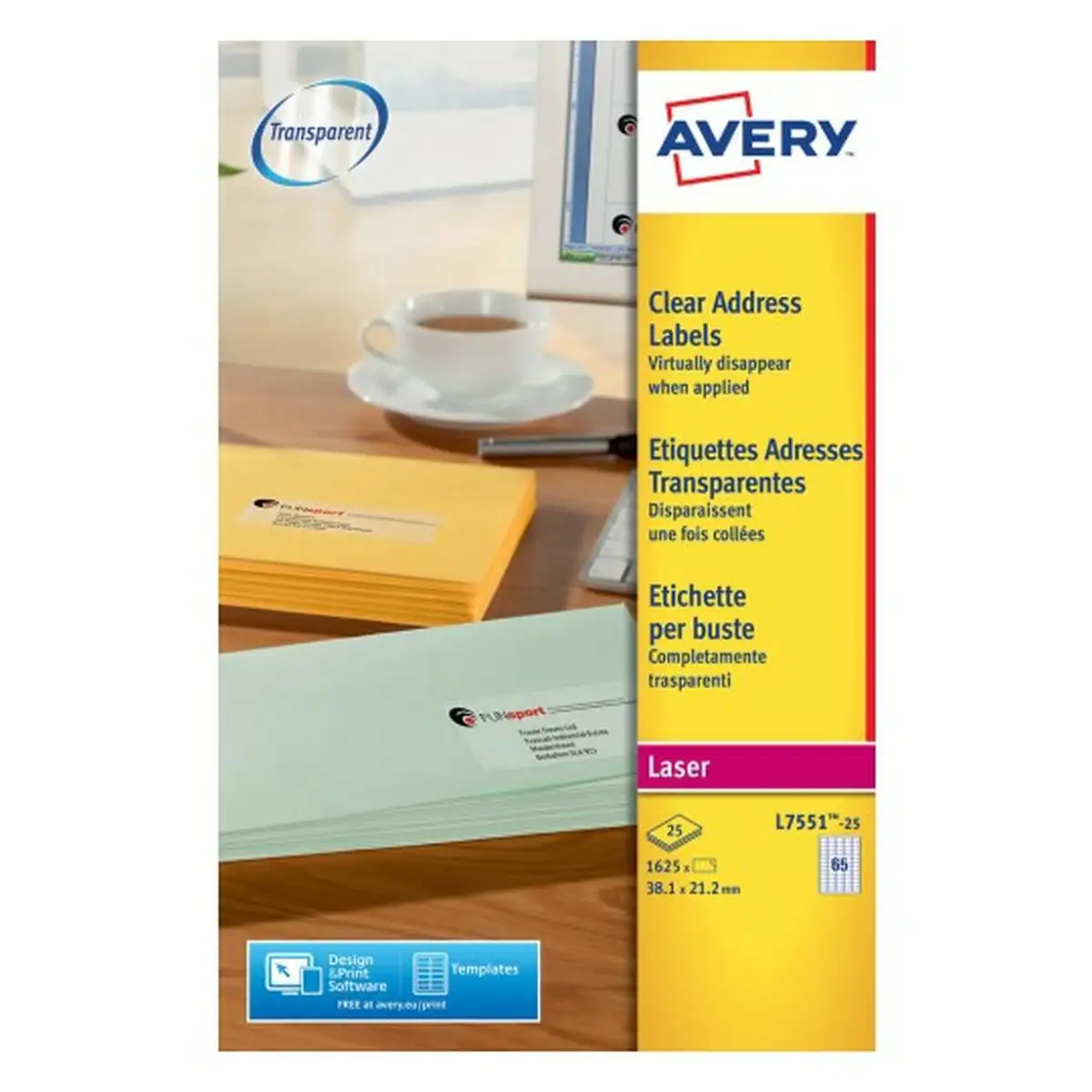 Etiquettes adhesives avery 38 1 x 21 2 mm transparent 210 x 297 mm 25 volets_8159. DIAYTAR SENEGAL - Où Choisir est une Célébration de l'Artisanat Local. Découvrez notre boutique en ligne et choisissez des produits qui incarnent la passion des artisans sénégalais.