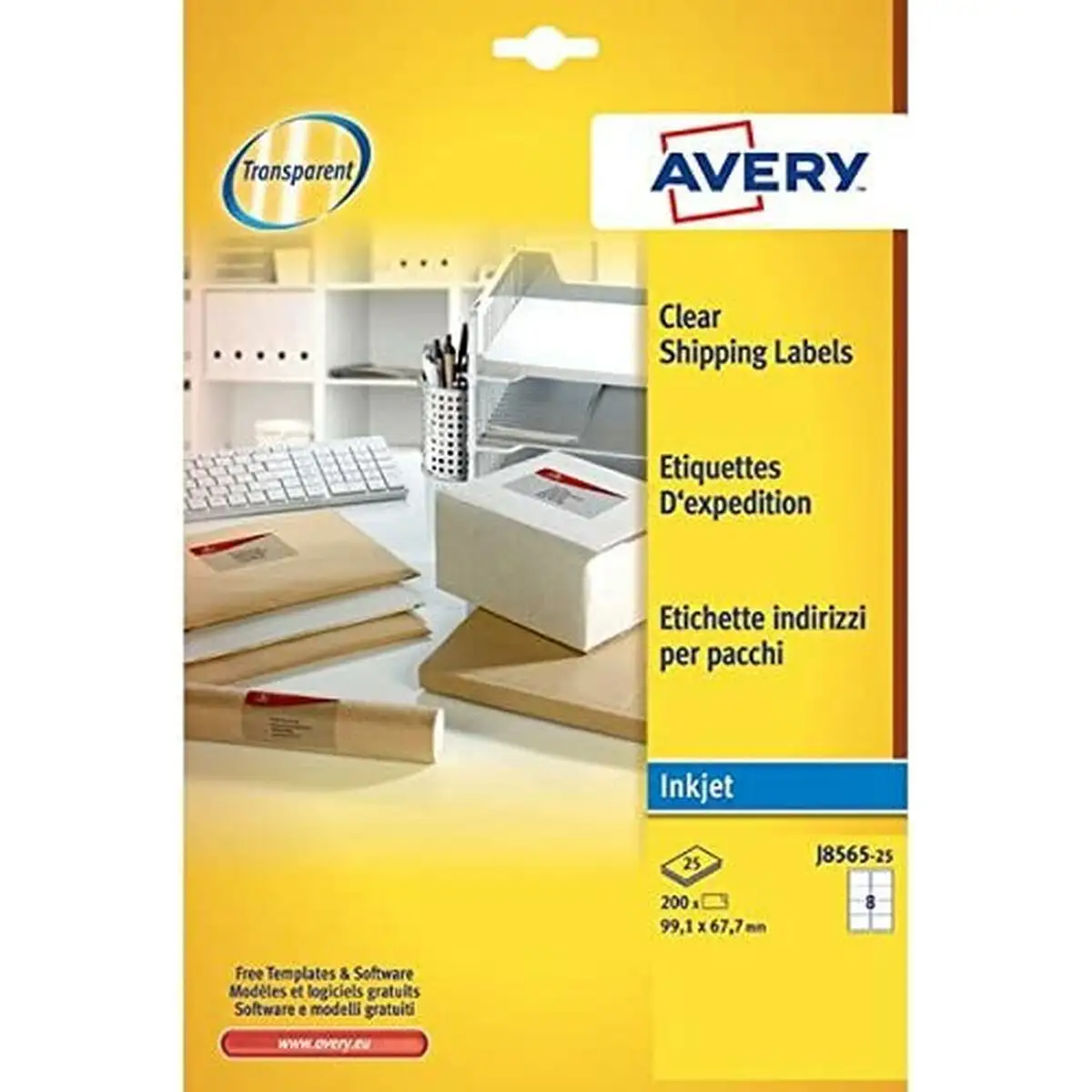 Etiquettes adhesives avery 99 1 x 67 7 mm transparent 25 volets 25 _6065. DIAYTAR SENEGAL - L'Art de Magasiner sans Frontières. Parcourez notre vaste sélection d'articles et trouvez tout ce dont vous avez besoin, du chic à l'authentique, du moderne au traditionnel.