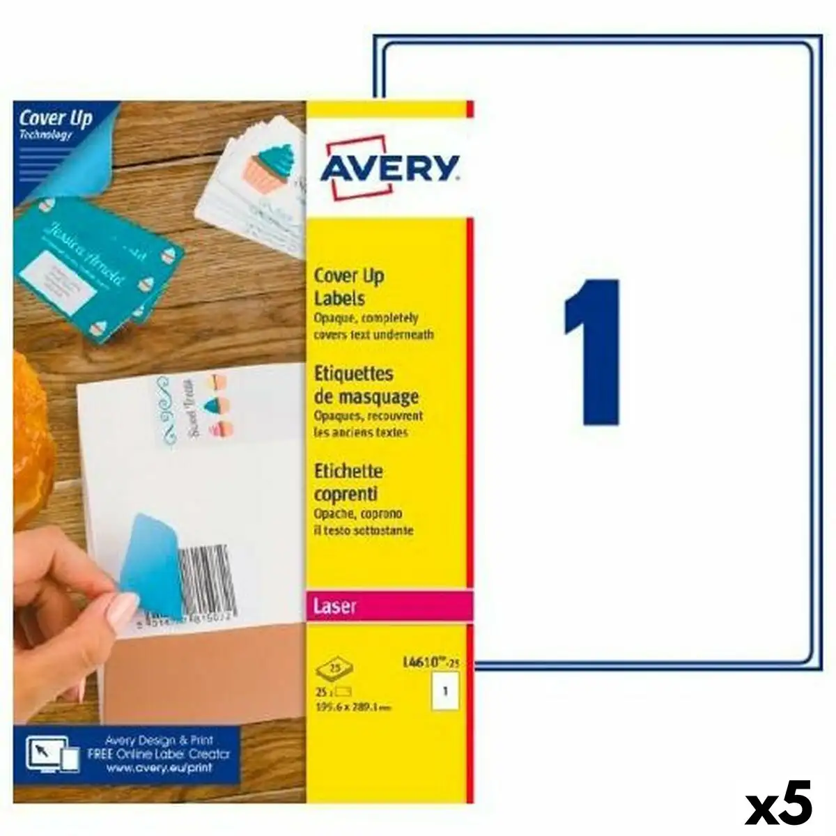 Etiquettes pour imprimante avery l4610 199 6 x 289 1 mm blanc 25 volets 5 unites _9408. DIAYTAR SENEGAL - L'Art de Vivre l'Élégance Accessible. Parcourez notre gamme variée et choisissez des produits qui ajoutent une touche de sophistication à votre style.