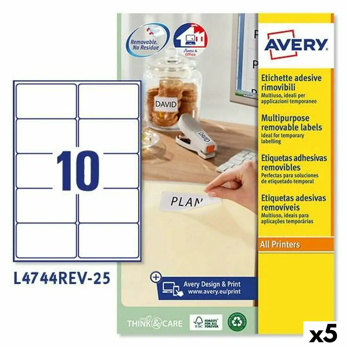 Etiquettes pour imprimante avery l4744rev 96 x 50 8 mm blanc 25 volets 5 unites _7010. Entrez dans l'Univers de DIAYTAR SENEGAL - Où l'Innovation Rencontre la Tradition. Explorez notre sélection de produits modernes et traditionnels qui incarnent l'esprit dynamique du Sénégal.