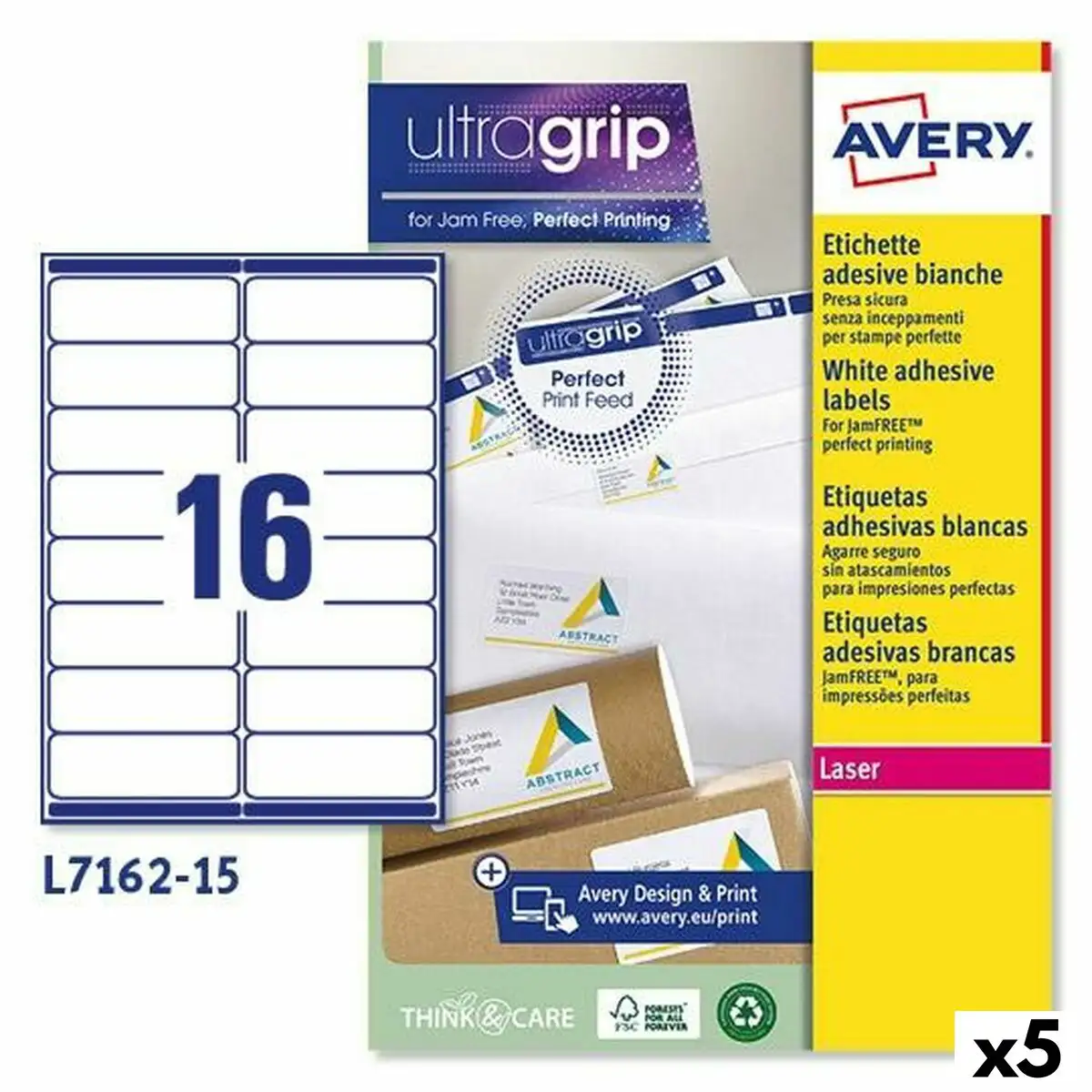 Etiquettes pour imprimante avery l7162 99 1 x 33 9 mm blanc 15 volets 5 unites _7418. Bienvenue chez DIAYTAR SENEGAL - Où le Shopping Rencontre la Qualité. Explorez notre sélection soigneusement conçue et trouvez des produits qui définissent le luxe abordable.