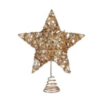 Etoile de noel dore acier plastique_1088. DIAYTAR SENEGAL - Où Choisir est un Plaisir Responsable. Explorez notre boutique en ligne et adoptez des produits qui reflètent notre engagement envers la durabilité.