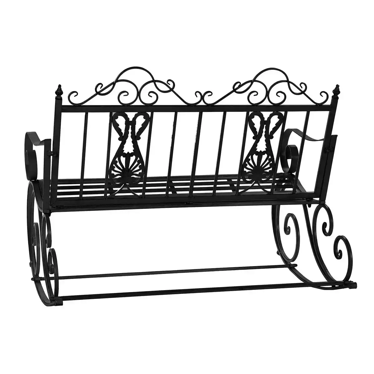 Fauteuil a bascule dkd home decor noir metal 118 x 90 x 92 cm_9776. DIAYTAR SENEGAL - Où l'Élégance Rencontre l'Authenticité. Naviguez à travers notre boutique en ligne et choisissez des produits qui incarnent le style et la tradition du Sénégal.