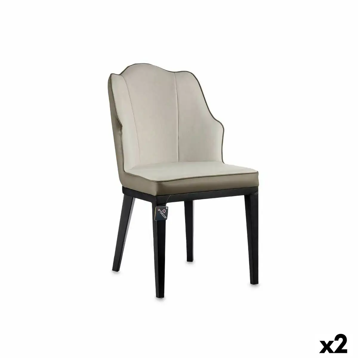 Fauteuil coquillage noir gris acier 48 x 88 x 60 cm 2 unites _5632. Bienvenue sur DIAYTAR SENEGAL - Où Chaque Produit a son Charme. Explorez notre sélection minutieuse et trouvez des articles qui vous séduisent et vous inspirent.