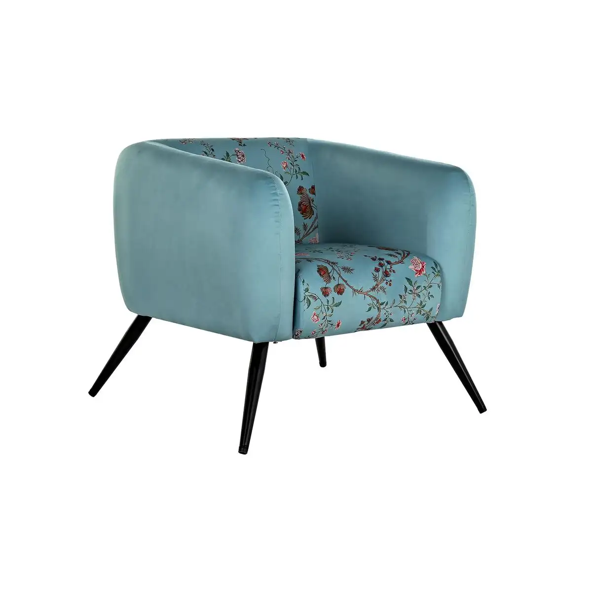 Fauteuil dkd home decor 75 x 71 x 71 cm noir metal vert_2353. Bienvenue chez DIAYTAR SENEGAL - Où Chaque Produit a son Histoire. Plongez dans notre sélection diversifiée et découvrez des articles qui racontent le riche patrimoine sénégalais.