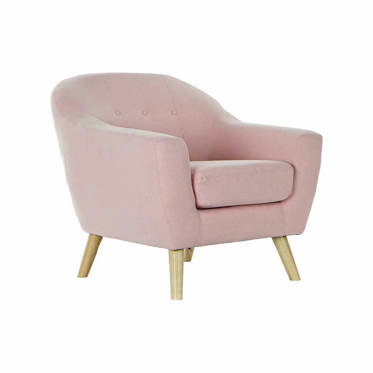 Fauteuil dkd home decor 8424001799367 bois d hevea rose clair 81 x 80 x 80 cm_7450. DIAYTAR SENEGAL - L'Art du Shopping Facilité. Naviguez sur notre plateforme en ligne pour découvrir une expérience d'achat fluide et agréable, avec une gamme de produits adaptés à tous.