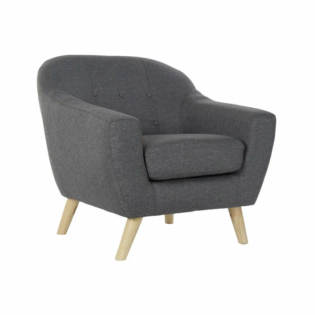 Fauteuil dkd home decor 8424001799411 83 x 80 x 81 cm naturel gris bois d hevea_9103. DIAYTAR SENEGAL - Où le Shopping Devient une Aventure Culturelle. Plongez dans notre univers de produits qui célèbrent l'héritage et l'artisanat du Sénégal.