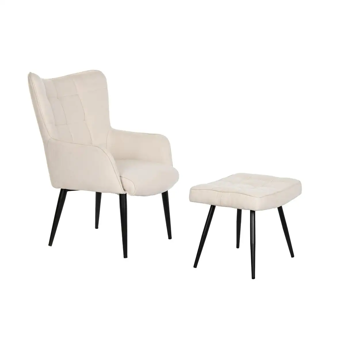 Fauteuil dkd home decor blanc noir metal 69 x 77 x 91 cm 69 x 77 x 92 cm_4598. Bienvenue sur DIAYTAR SENEGAL - Où Chaque Produit a son Histoire. Découvrez notre sélection unique et choisissez des articles qui racontent la richesse culturelle et artistique du Sénégal.