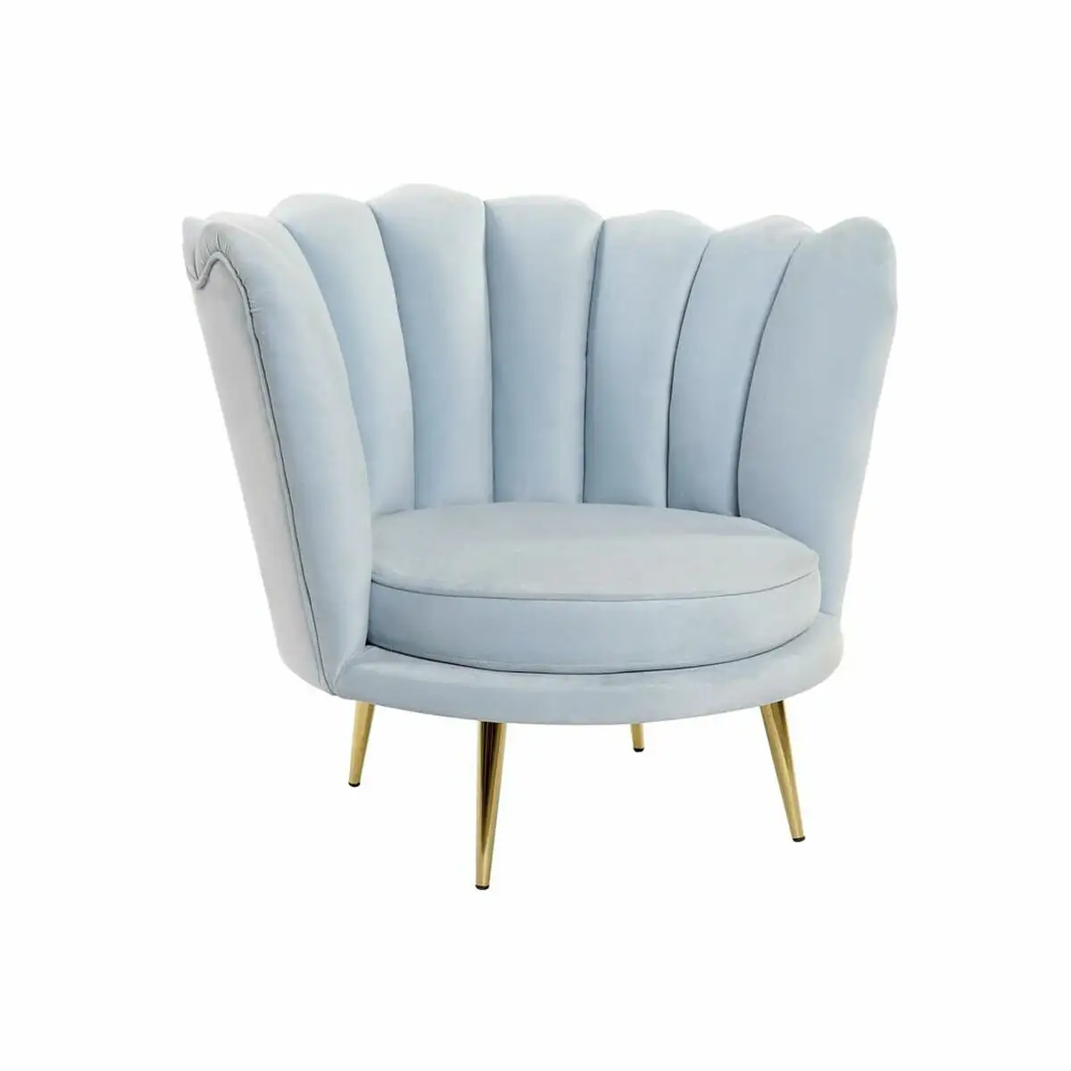 Fauteuil dkd home decor bleu dore bleu ciel metal plastique eponge 74 x 78 x 73 cm_9218. DIAYTAR SENEGAL - Votre Passage vers le Chic et l'Élégance. Naviguez à travers notre boutique en ligne pour trouver des produits qui ajoutent une touche sophistiquée à votre style.