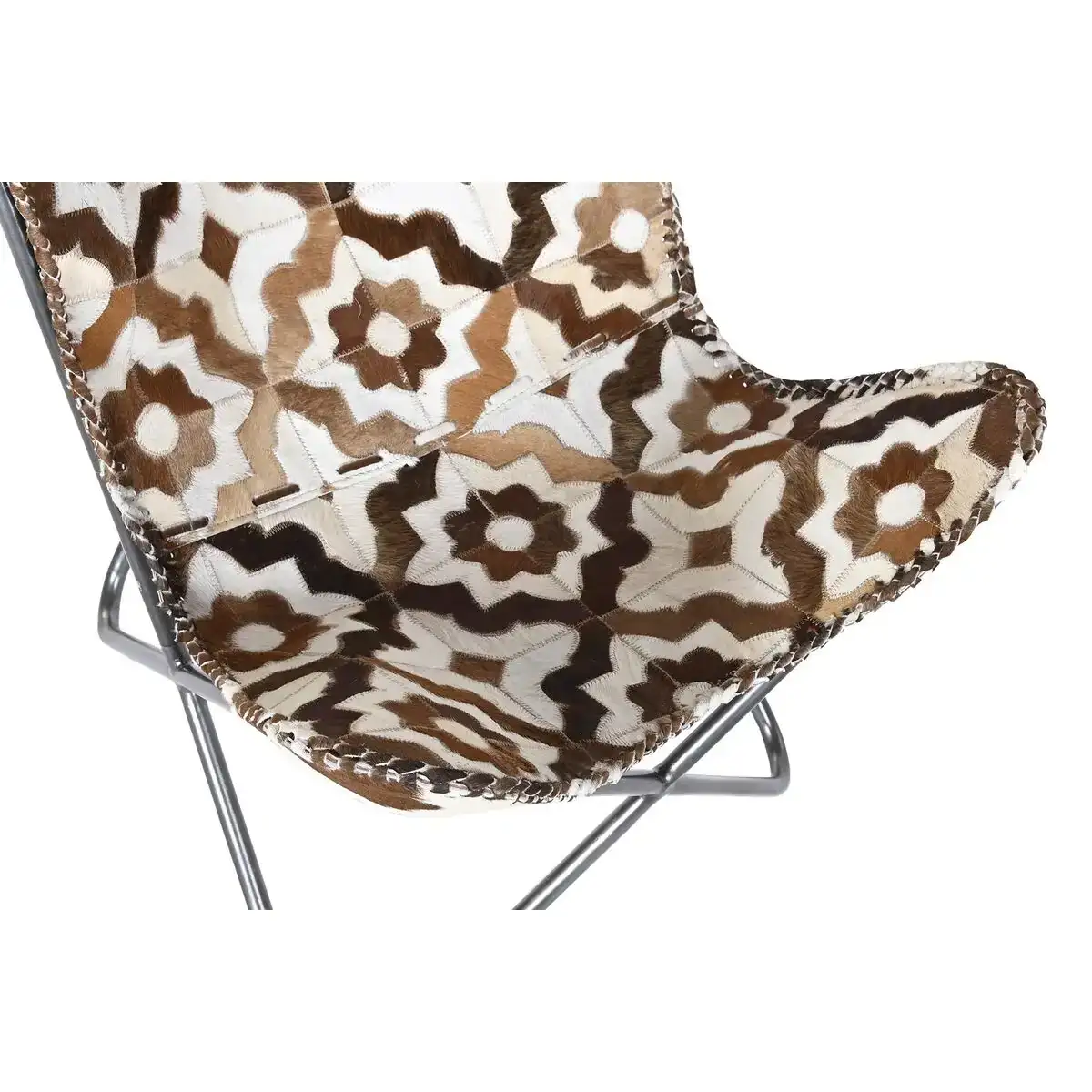 Fauteuil dkd home decor marron blanc fer 70 x 70 x 90 cm_9360. DIAYTAR SENEGAL - Votre Plateforme Shopping de Confiance. Naviguez à travers nos rayons et choisissez des produits fiables qui répondent à vos besoins quotidiens.