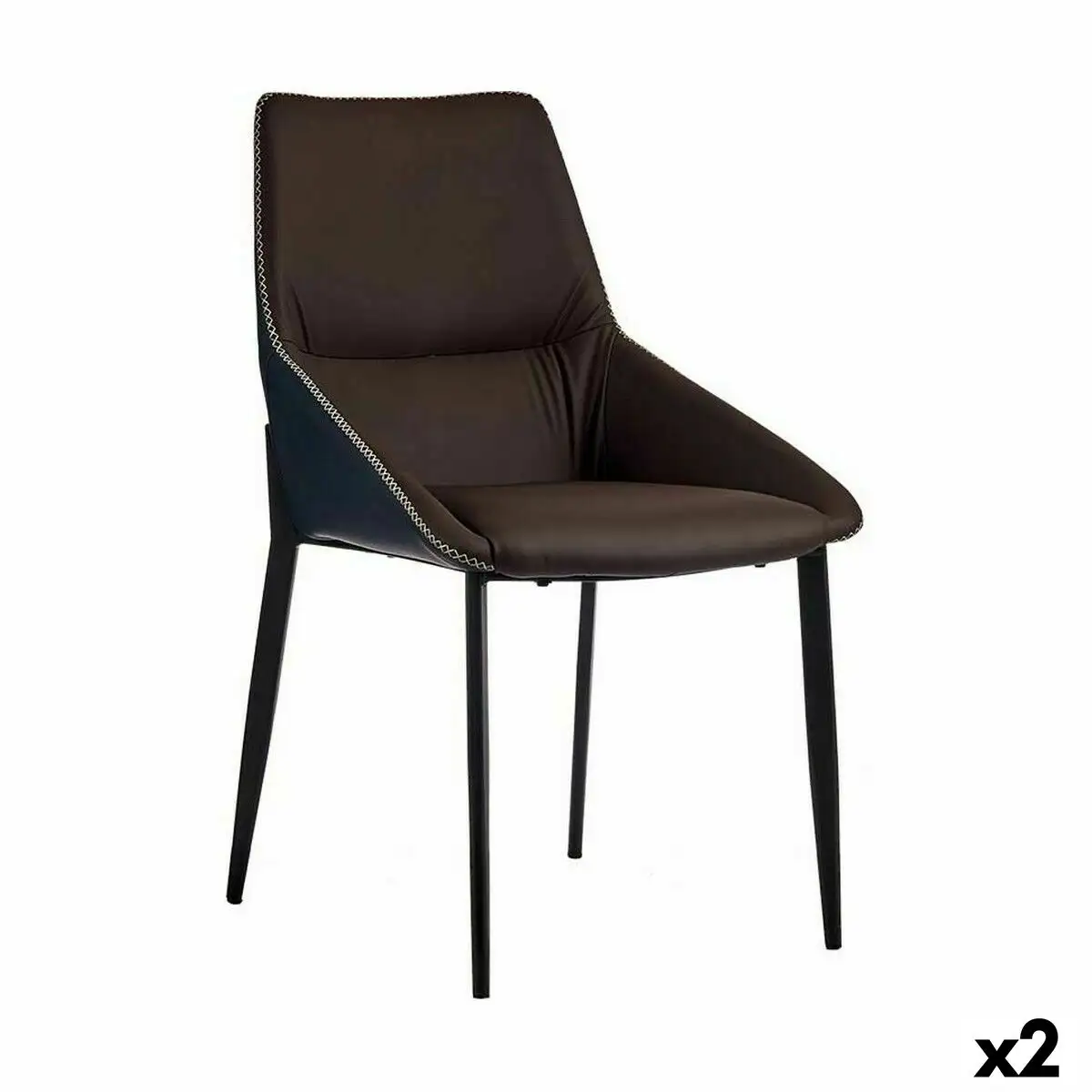 Fauteuil tresse bleu marron acier 50 x 87 x 61 cm 2 unites _3538. Entrez dans l'Univers de DIAYTAR SENEGAL - Où Chaque Produit est une Découverte. Explorez notre gamme variée et trouvez des articles qui vous surprennent et vous inspirent.