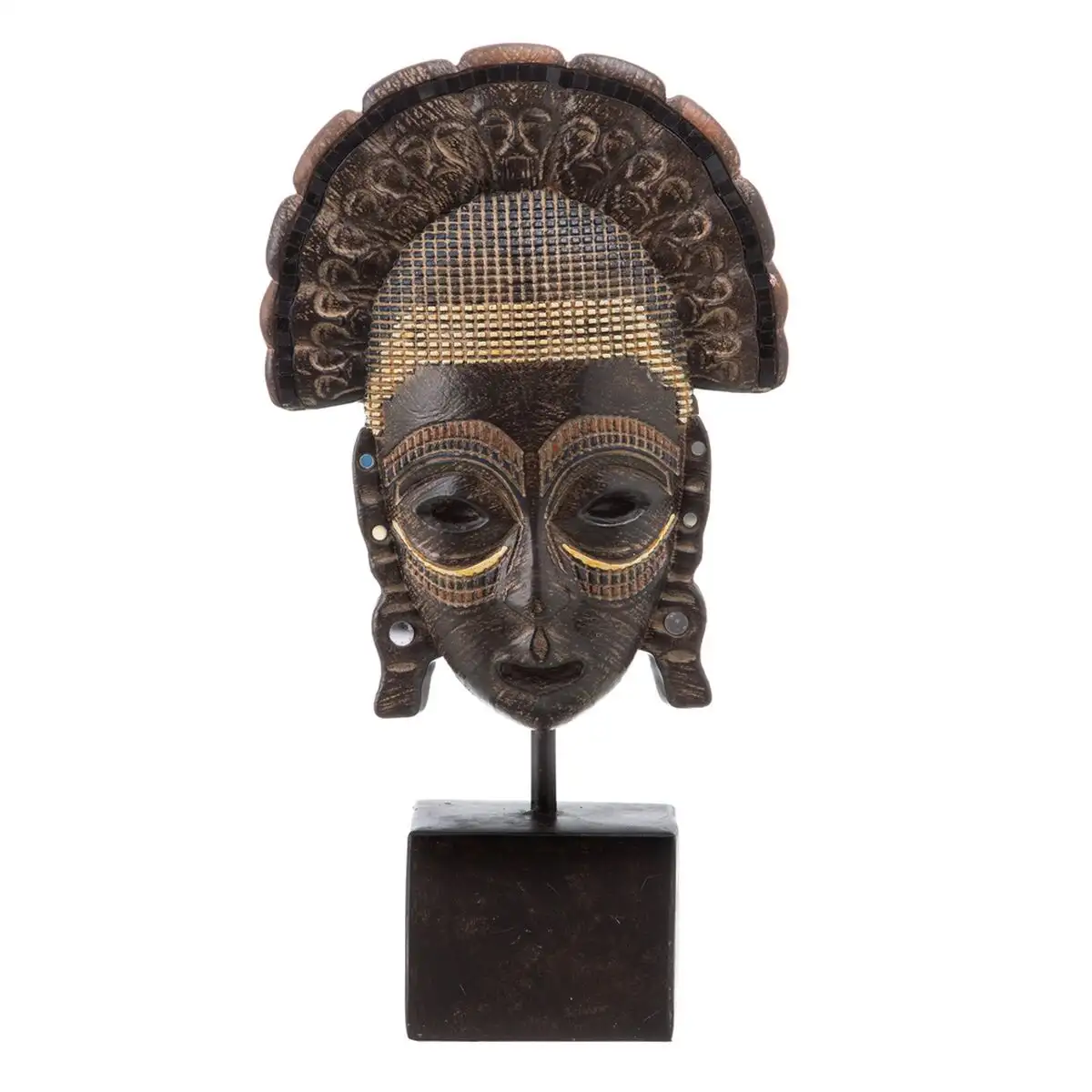 Figurine decorative 20 x 10 x 39 5 cm africaine_7943. DIAYTAR SENEGAL - Là où Chaque Achat a du Sens. Explorez notre gamme et choisissez des produits qui racontent une histoire, votre histoire.