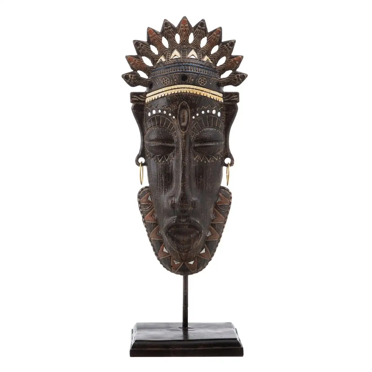 Figurine decorative 22 x 16 x 57 cm africaine_5930. DIAYTAR SENEGAL - Votre Destination Shopping pour Tous. Parcourez notre boutique en ligne et découvrez une variété de produits pour satisfaire tous vos besoins et désirs.