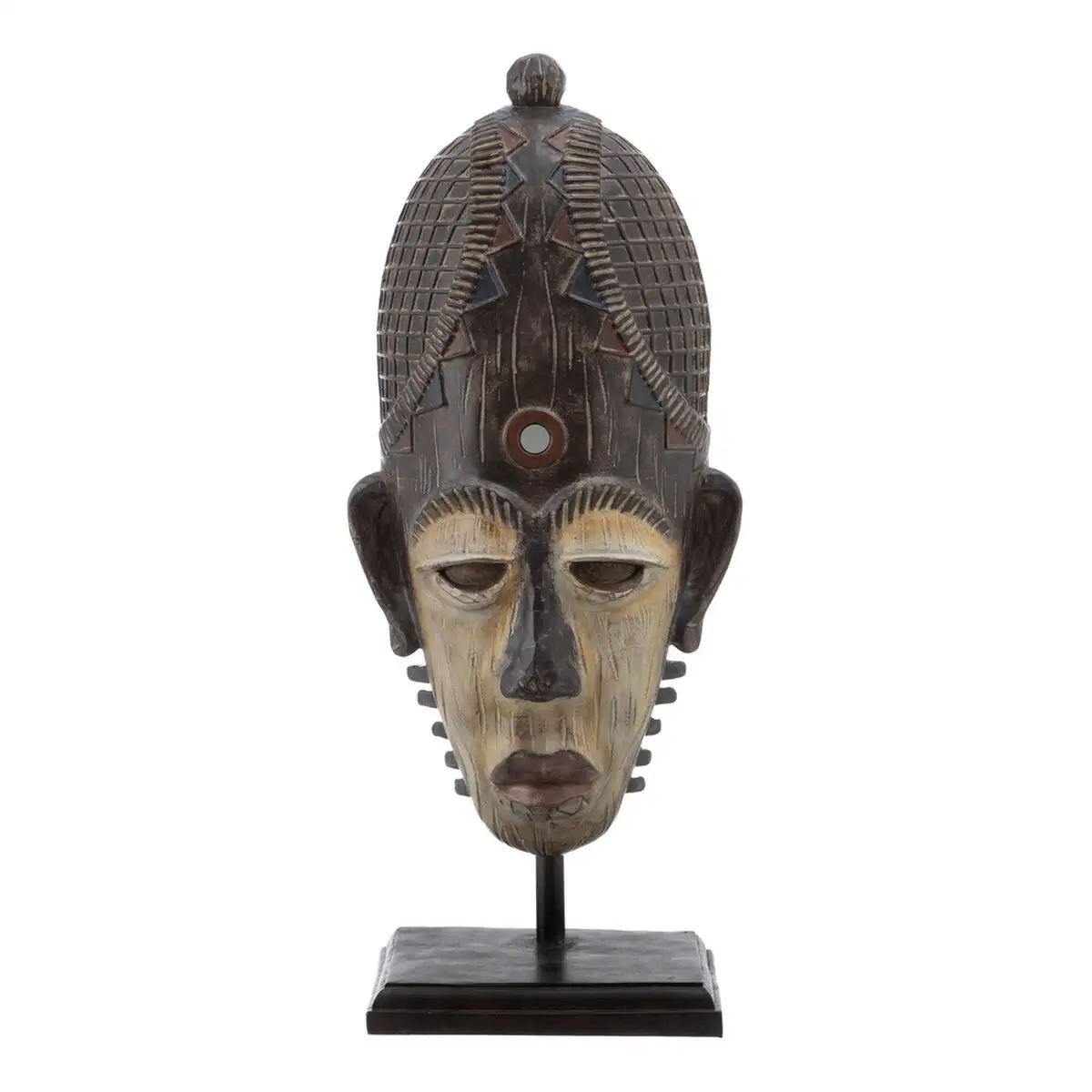 Figurine decorative 22 x 17 x 54 5 cm africaine_5543. DIAYTAR SENEGAL - Où Choisir est une Célébration de l'Artisanat. Explorez notre boutique en ligne et choisissez des articles qui incarnent l'art et le savoir-faire du Sénégal.