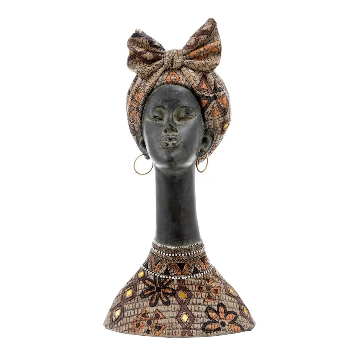 Figurine decorative 22 x 19 x 43 cm africaine_5830. Bienvenue chez DIAYTAR SENEGAL - Où le Shopping Devient un Voyage. Explorez notre plateforme pour dénicher des produits uniques, racontant l'histoire et l'âme du Sénégal.