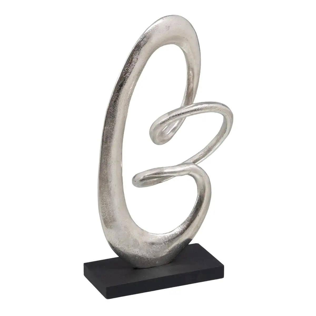 Figurine decorative 24 x 10 x 42 cm noir argent_8566. DIAYTAR SENEGAL - Votre Destination de Shopping Authentique au Sénégal. Plongez dans notre boutique en ligne pour découvrir des produits qui célèbrent la riche culture et l'artisanat du pays.