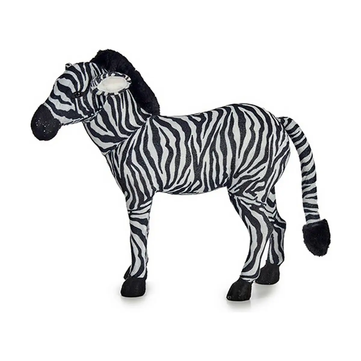 Figurine decorative 50 cm zebre noir blanc synthetique_9473. Bienvenue chez DIAYTAR SENEGAL - Où le Shopping Rencontre la Qualité. Explorez notre sélection soigneusement conçue et trouvez des produits qui définissent le luxe abordable.