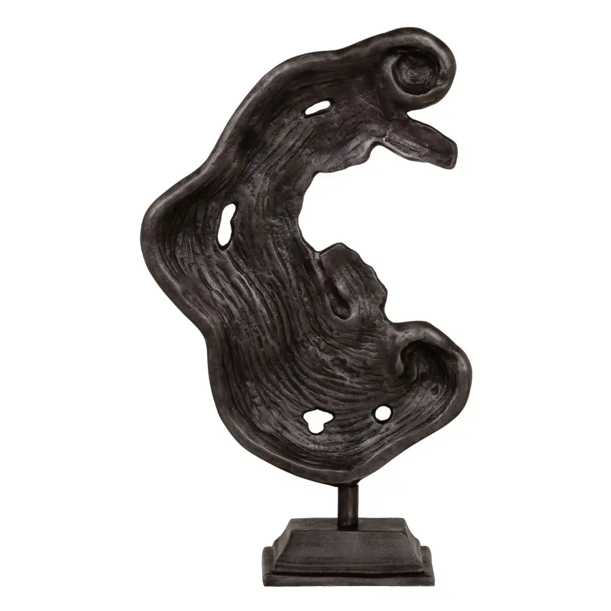 Figurine decorative abstrait 30 x 10 5 x 49 cm gris_9398. DIAYTAR SENEGAL - Votre Escale Shopping incontournable. Explorez notre boutique en ligne et dénichez des trésors qui reflètent la richesse culturelle et la modernité du Sénégal.