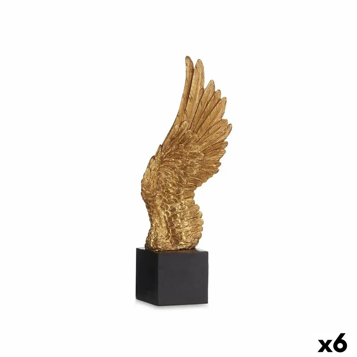 Figurine decorative ailes noir dore 8 x 33 5 x 13 5 cm 6 unites _5692. DIAYTAR SENEGAL - L'Écrin de Vos Désirs Shopping. Parcourez notre boutique en ligne et explorez des produits minutieusement choisis pour répondre à vos envies les plus exigeantes.