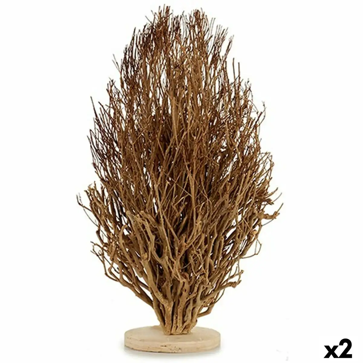 Figurine decorative arbre bois marron 35 x 65 x 35 cm 2 unites _9590. DIAYTAR SENEGAL - Votre Portail Vers l'Exclusivité. Explorez notre boutique en ligne pour découvrir des produits uniques et raffinés, conçus pour ceux qui recherchent l'excellence.