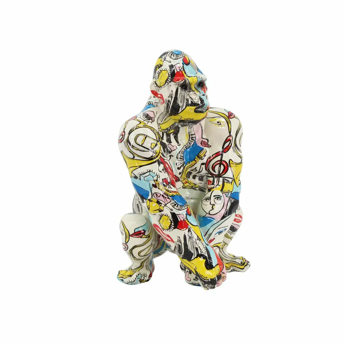 Figurine decorative dkd home decor 14 x 13 x 22 cm multicouleur gorille moderne_8866. DIAYTAR SENEGAL - Là où Choisir est un Acte d'Amour pour le Sénégal. Explorez notre gamme et choisissez des produits qui célèbrent la culture et l'artisanat du pays.