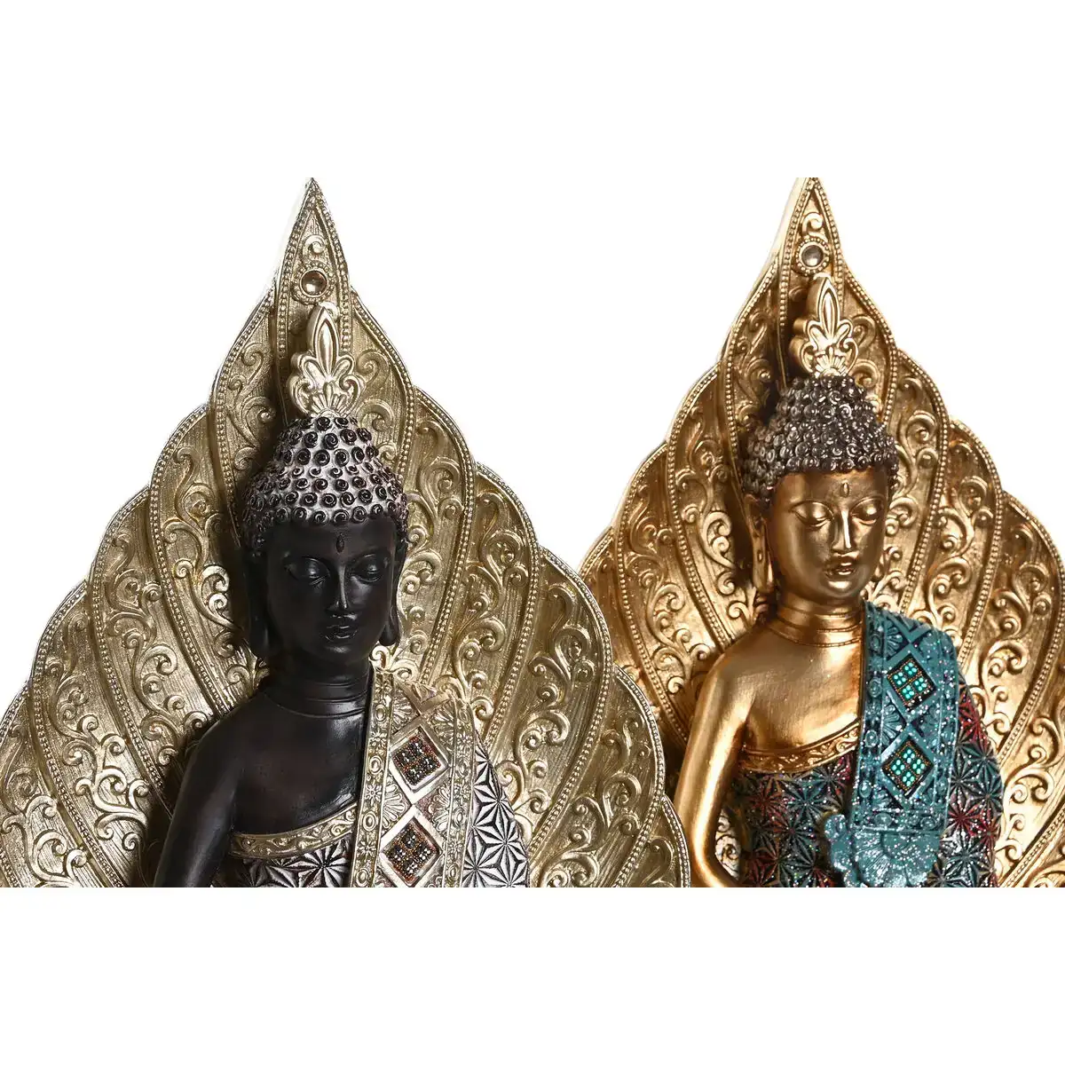 Figurine decorative dkd home decor 20 5 x 12 x 31 cm dore marron turquoise oriental 2 unites _6611. DIAYTAR SENEGAL - Où Choisir Devient un Acte de Découverte. Découvrez notre gamme et choisissez des produits qui éveillent votre curiosité et élargissent vos horizons.