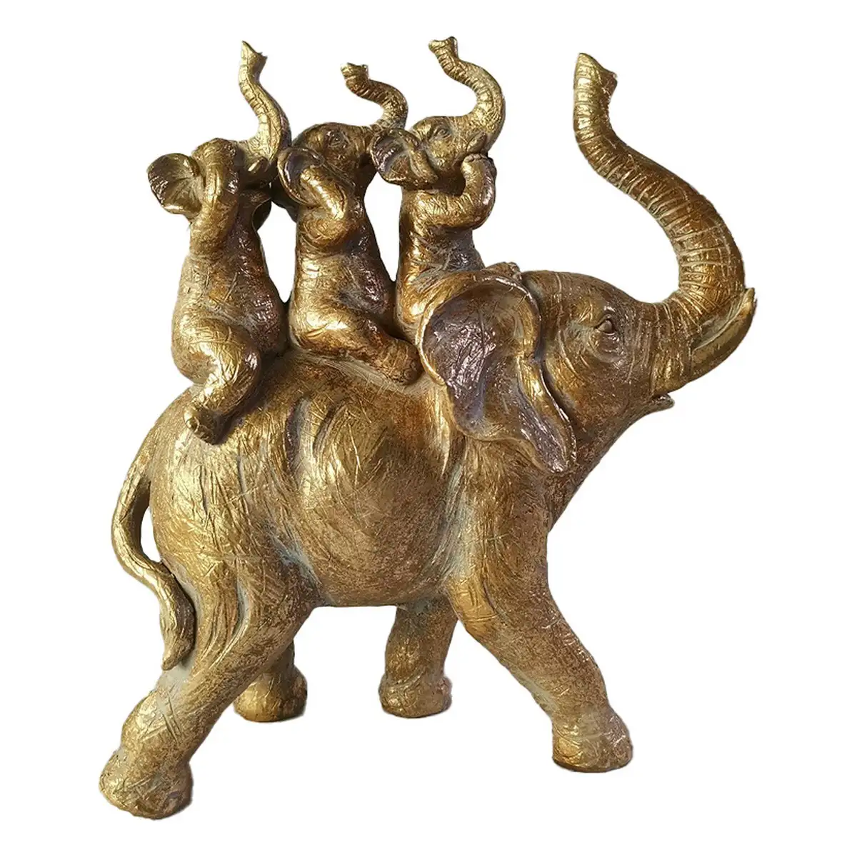 Figurine decorative dkd home decor 23 5 x 9 x 26 2 cm elephant dore_7358. DIAYTAR SENEGAL - Où la Qualité est Notre Engagement. Explorez notre boutique en ligne pour découvrir des produits conçus pour vous apporter satisfaction et plaisir.