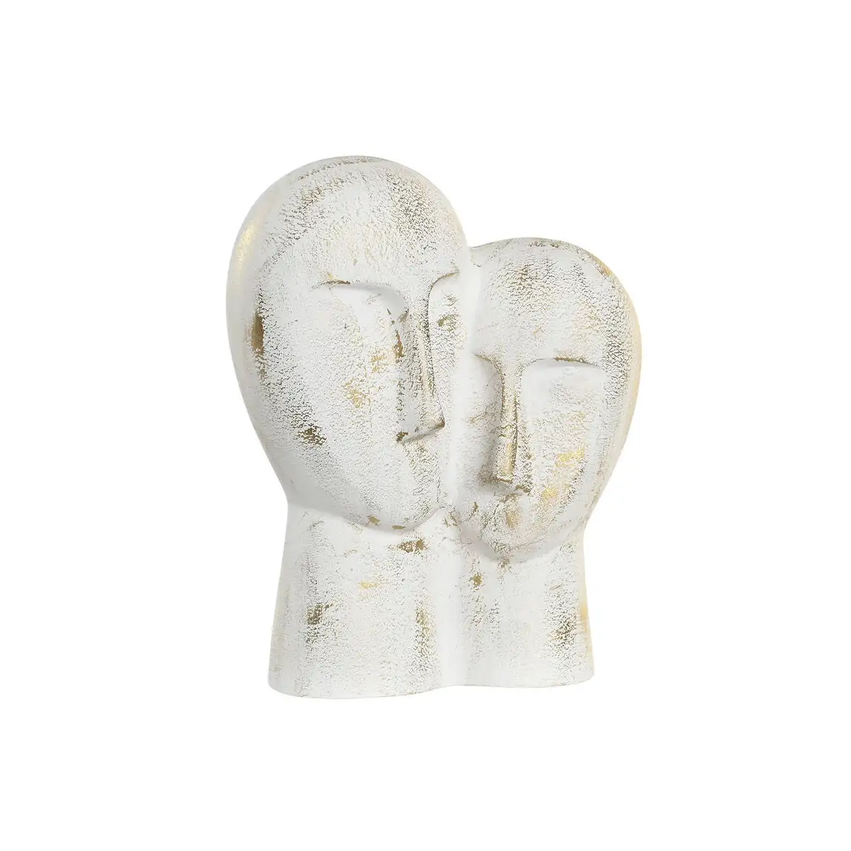 Figurine decorative dkd home decor 23 x 10 x 30 cm visage dore aluminium blanc_4578. Bienvenue sur DIAYTAR SENEGAL - Où Chaque Produit a son Histoire. Découvrez notre sélection unique et choisissez des articles qui racontent la richesse culturelle et artistique du Sénégal.