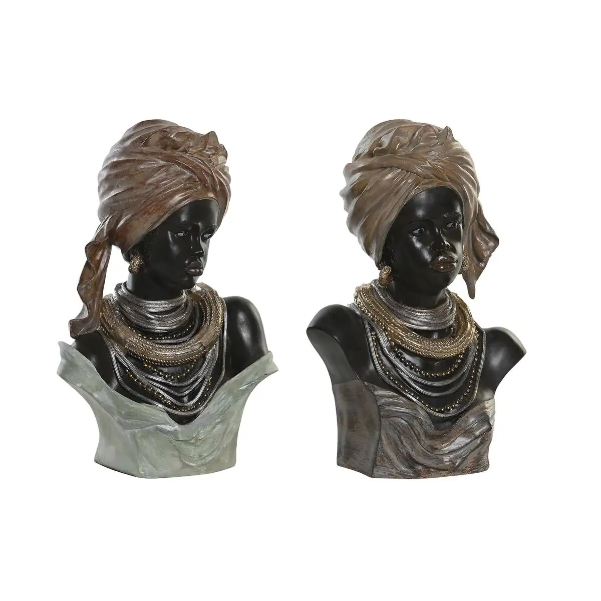 Figurine decorative dkd home decor 26 x 17 x 40 cm noir beige colonial africaine 2 unites _2602. DIAYTAR SENEGAL - Où Choisir Devient un Acte de Découverte. Découvrez notre gamme et choisissez des produits qui éveillent votre curiosité et élargissent vos horizons.