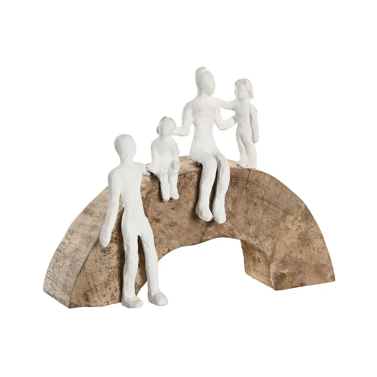 Figurine decorative dkd home decor 28 x 9 x 22 cm marron aluminium blanc bois de manguier famille_1494. Découvrez DIAYTAR SENEGAL - Là où le Choix Rencontre la Qualité. Parcourez notre gamme diversifiée et choisissez parmi des produits conçus pour exceller dans tous les aspects de votre vie.