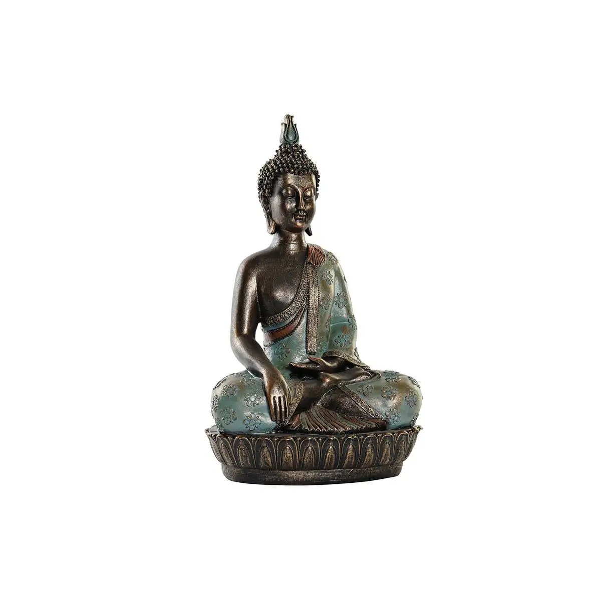 Figurine decorative dkd home decor 29 x 20 x 45 5 cm buda turquoise oriental_4246. DIAYTAR SENEGAL - L'Art du Shopping Sublime. Naviguez à travers notre catalogue et choisissez parmi des produits qui ajoutent une touche raffinée à votre vie quotidienne.