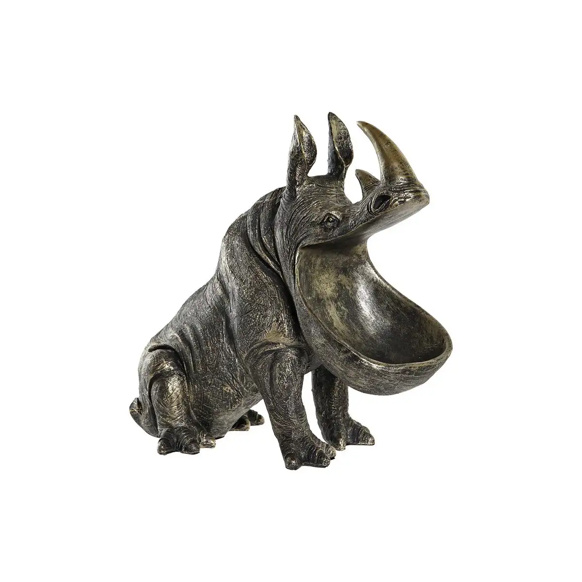 Figurine decorative dkd home decor 31 5 x 17 5 x 30 5 cm cuivre colonial rhinoceros_9133. DIAYTAR SENEGAL - Votre Destination Shopping Authentique. Explorez notre boutique en ligne et découvrez des trésors qui reflètent l'âme du Sénégal, pour une expérience shopping unique.