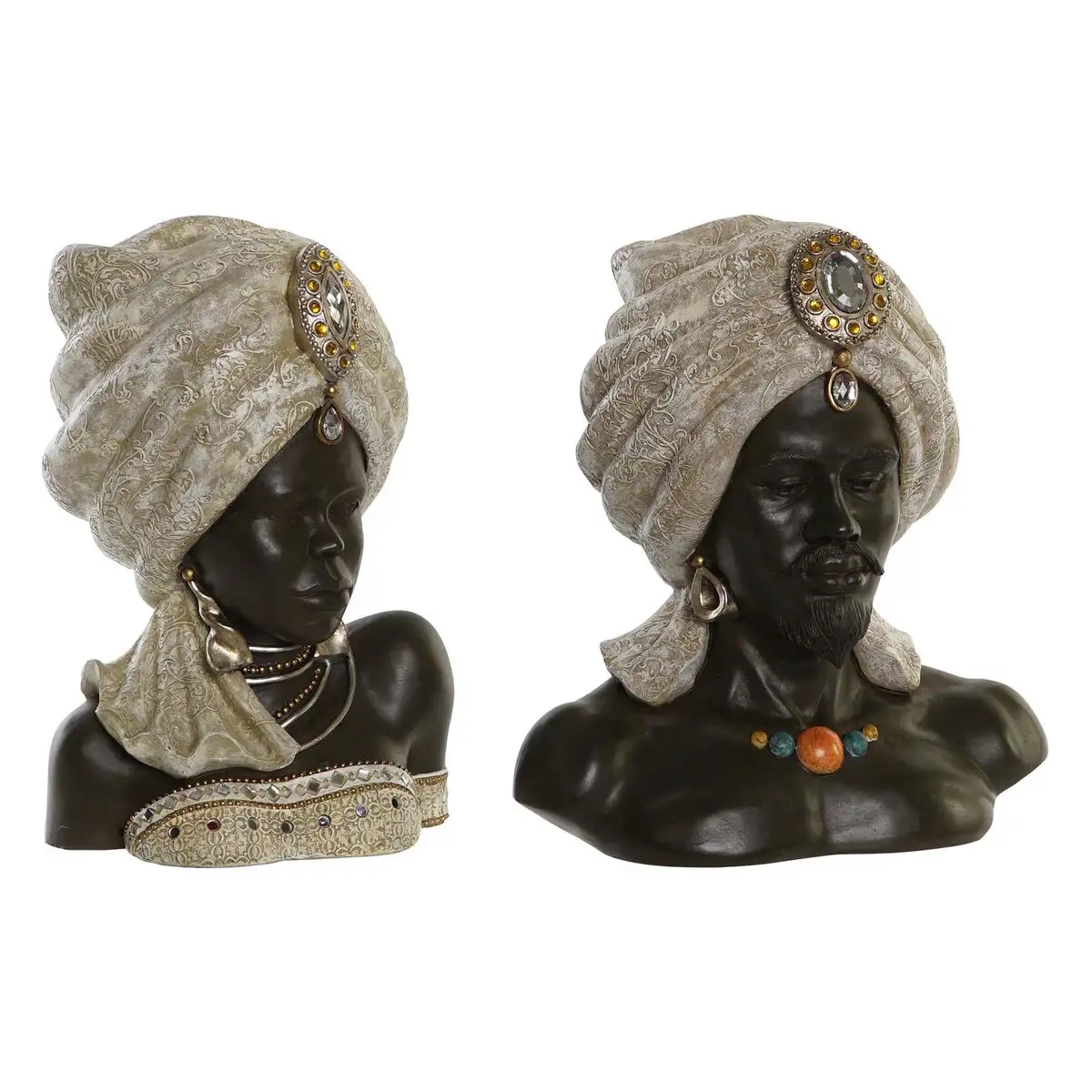 Figurine decorative dkd home decor 32 x 22 5 x 35 cm africaine 2 unites _8615. DIAYTAR SENEGAL - Où Chaque Sélection est une Victoire. Découvrez notre boutique en ligne et trouvez des articles qui vous rendent la vie plus belle, un choix à la fois.