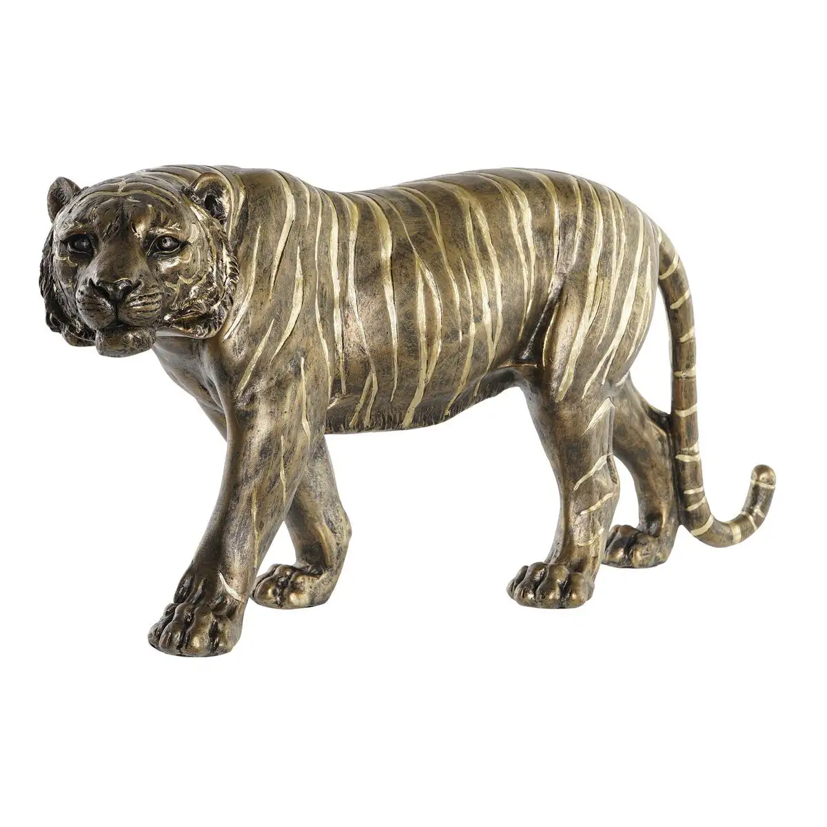 Figurine decorative dkd home decor 53 x 13 5 x 23 5 cm tigre dore_9993. DIAYTAR SENEGAL - Votre Destination Shopping Authentique. Explorez notre boutique en ligne et découvrez des trésors qui reflètent l'âme du Sénégal, pour une expérience shopping unique.