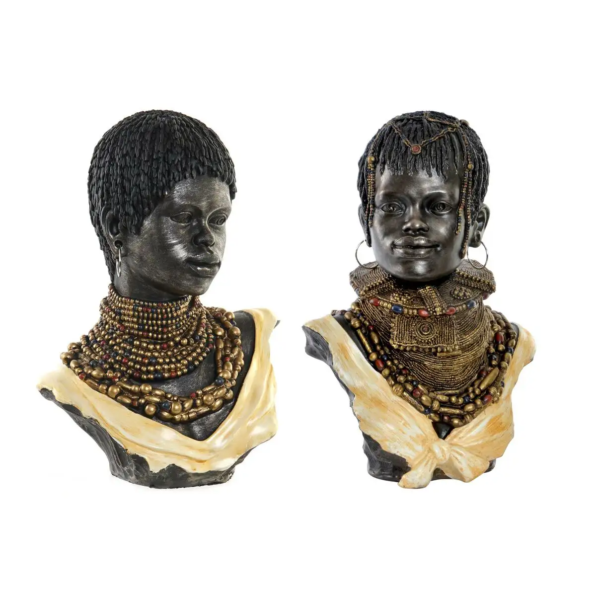 Figurine decorative dkd home decor africaine 26 x 20 x 42 cm noir beige colonial 2 unites _7461. Bienvenue chez DIAYTAR SENEGAL - Où Chaque Produit a son Âme. Découvrez notre gamme et choisissez des articles qui résonnent avec votre personnalité et vos valeurs.