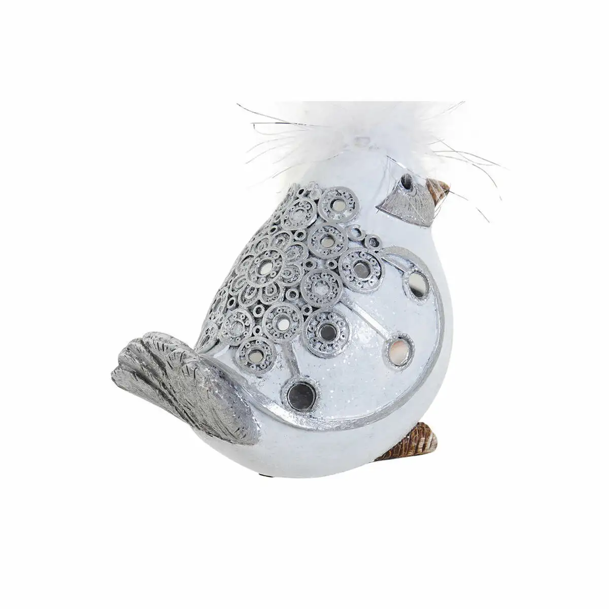 Figurine decorative dkd home decor blanc argente resine oiseau romantique 15 x 9 x 12 cm_4561. Bienvenue sur DIAYTAR SENEGAL - Votre Galerie Shopping Personnalisée. Découvrez un monde de produits diversifiés qui expriment votre style unique et votre passion pour la qualité.