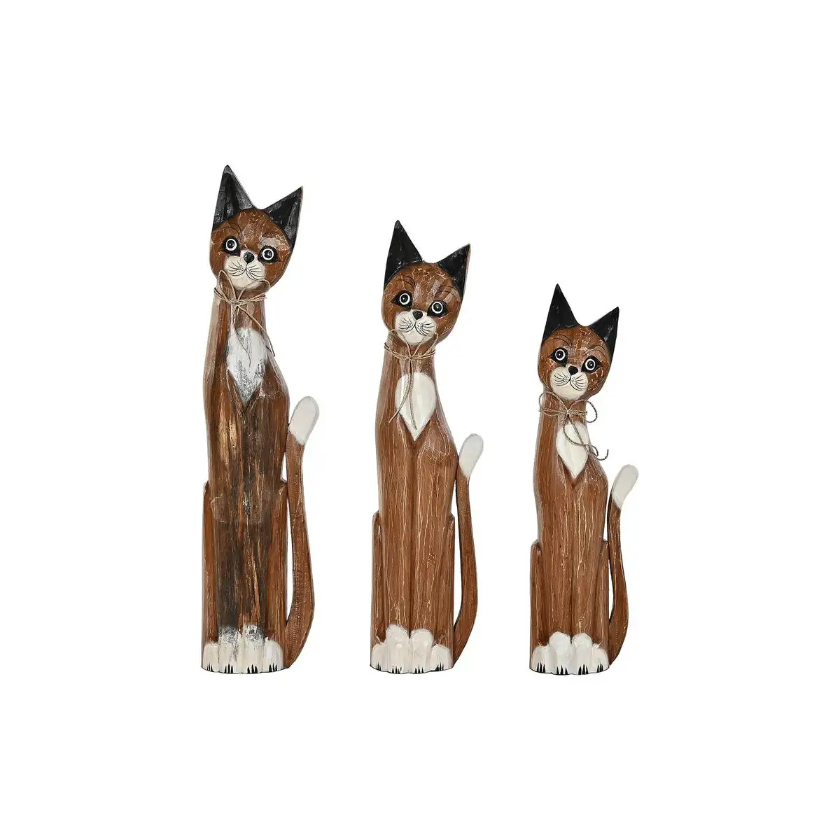 Figurine decorative dkd home decor blanc marron chats 21 x 7 x 80 cm 17 x 6 x 80 cm_6338. DIAYTAR SENEGAL - Votre Plateforme pour un Shopping Inspiré. Explorez nos offres variées et découvrez des articles qui stimulent votre créativité et embellissent votre vie.