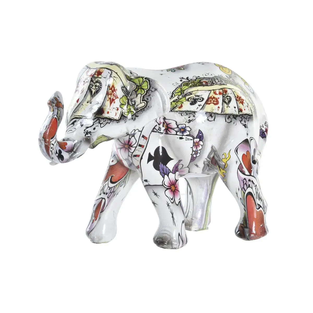 Figurine decorative dkd home decor blanc multicouleur elephant colonial 11 x 5 x 9 cm_3863. Bienvenue chez DIAYTAR SENEGAL - Où Choisir est une Invitation au Voyage. Explorez notre boutique en ligne et découvrez des produits qui vous transportent dans l'univers du Sénégal.