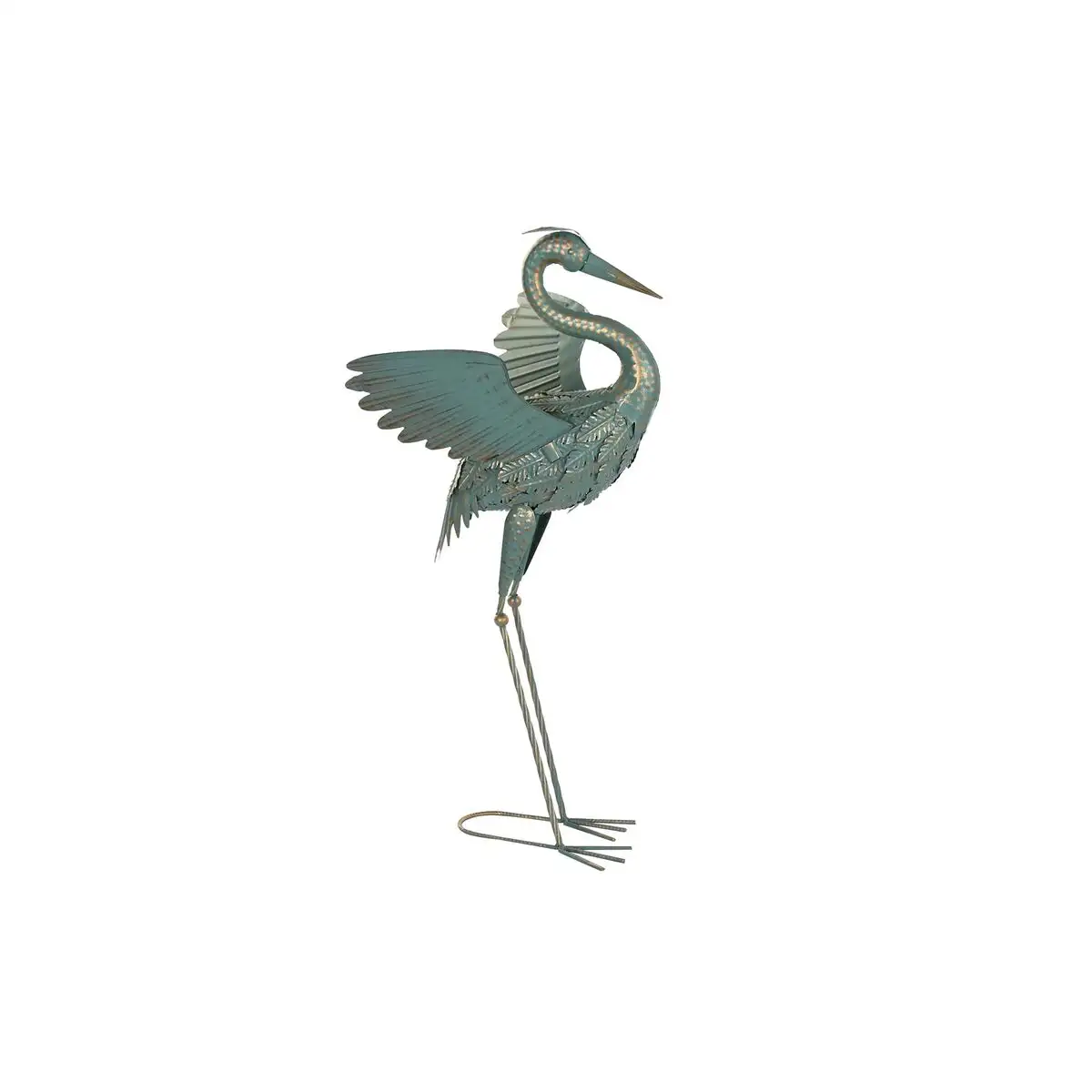 Figurine decorative dkd home decor bleu metal heron 35 x 48 x 83 cm _1553. DIAYTAR SENEGAL - Où Choisir est un Acte de Création. Naviguez à travers notre plateforme et choisissez des produits qui complètent votre histoire personnelle.