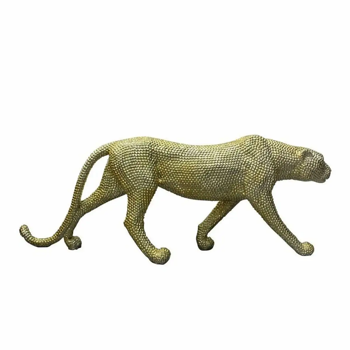 Figurine decorative dkd home decor dore 120 x 23 x 44 cm leopard_8835. DIAYTAR SENEGAL - Où Choisir est un Acte d'Amour pour le Sénégal. Explorez notre boutique en ligne et choisissez des articles qui célèbrent la culture et l'artisanat du pays.