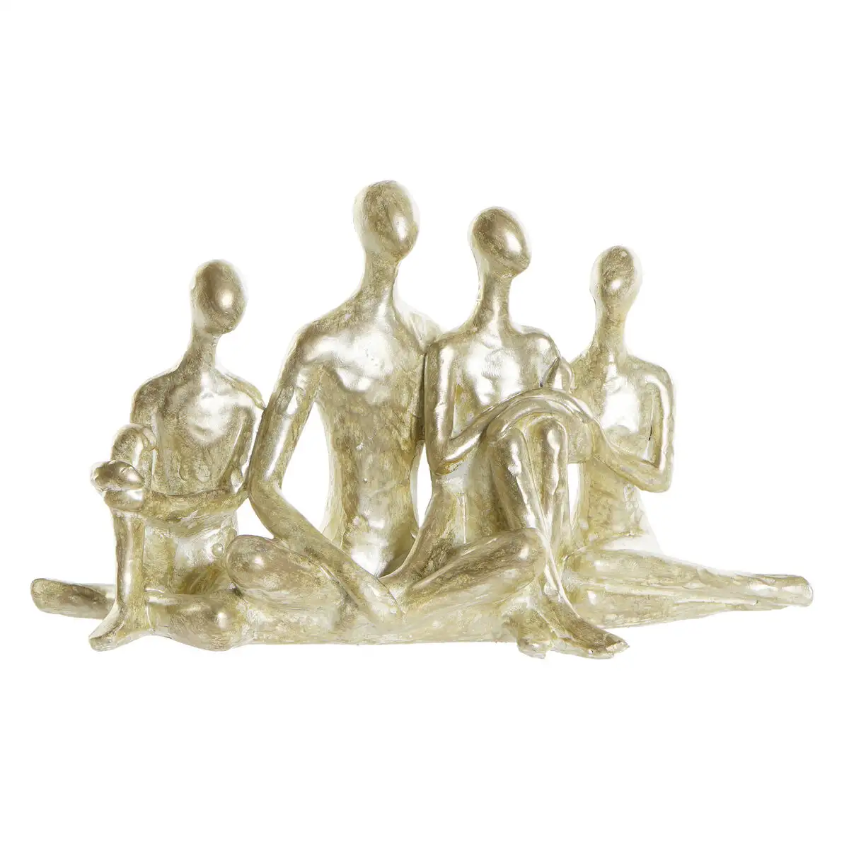 Figurine decorative dkd home decor dore famille 21 x 8 x 12 cm_6519. DIAYTAR SENEGAL - Où Chaque Produit a son Histoire à Raconter. Parcourez notre catalogue et découvrez des articles qui portent en eux la passion et l'histoire du Sénégal.